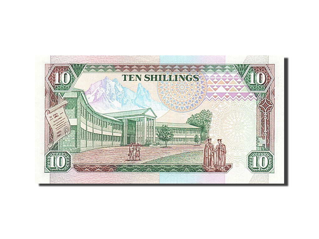 Billet, Kenya, 10 Shillings, 1989, 1989-10-14, NEUF