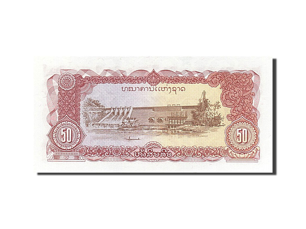 Biljet, Laos, 50 Kip, 1979, NIEUW