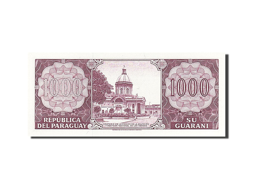 Banknote, Paraguay, 1000 Guaranies, 1952, UNC(65-70)