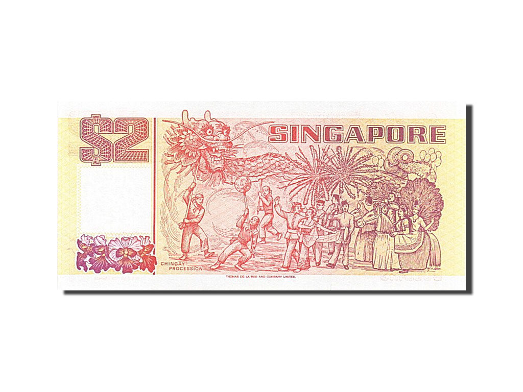 Banknote, Singapore, 2 Dollars, 1990, UNC(65-70)