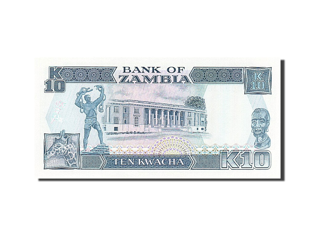 Banknote, Zambia, 10 Kwacha, 1989, UNC(65-70)