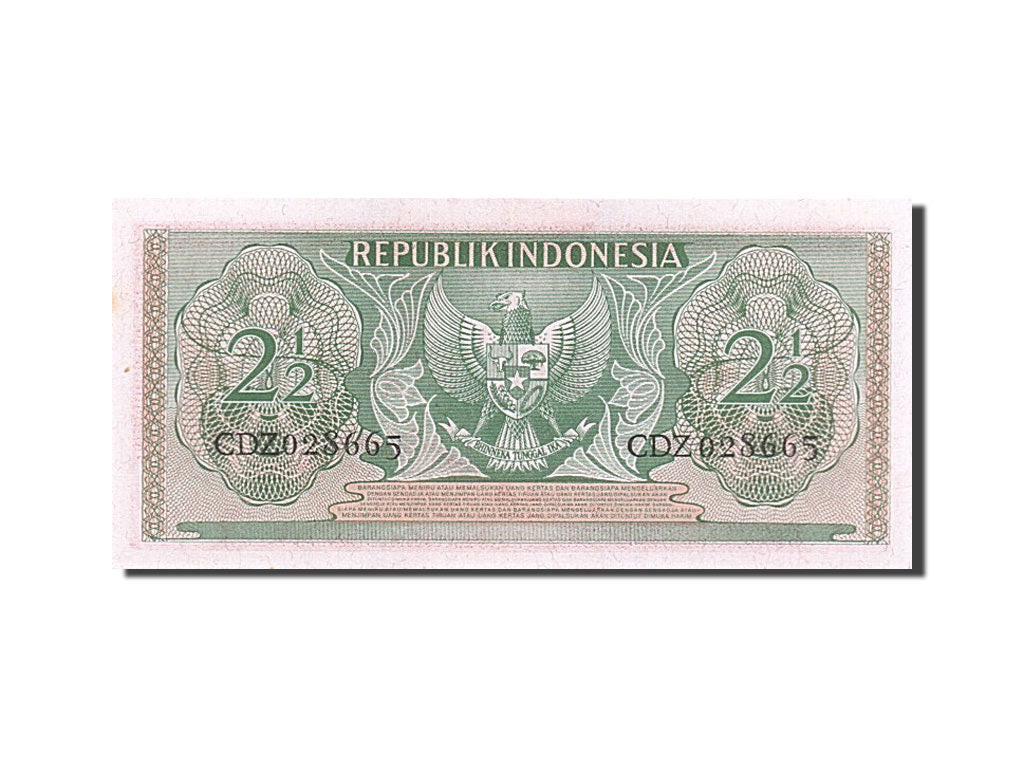 Banknote, Indonesia, 2 1/2 Rupiah, 1956, UNC(65-70)