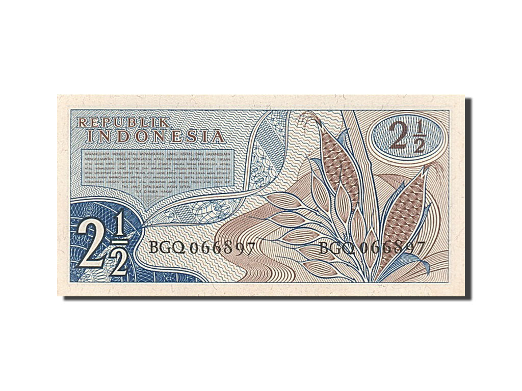 Banknote, Indonesia, 2 1/2 Rupiah, 1961, UNC(65-70)