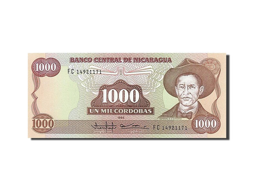 Billet, Nicaragua, 1000 Cordobas, 1985, NEUF