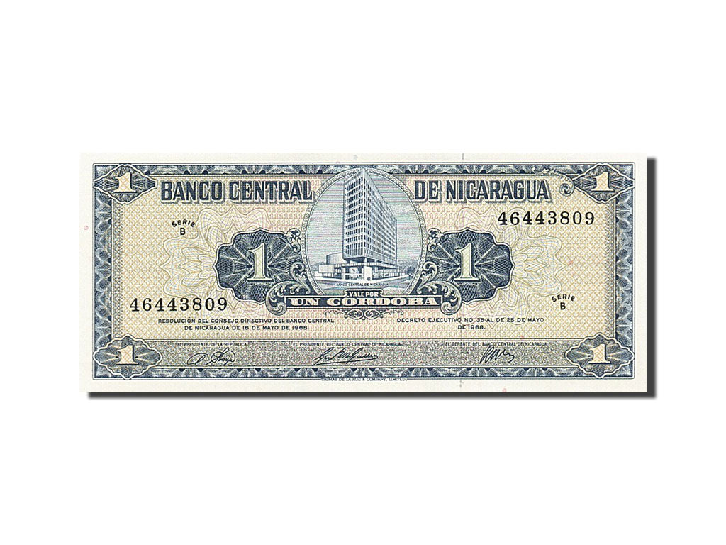 Banknot, Nicaragua, 1 Cordoba, 1968, UNC(65-70)