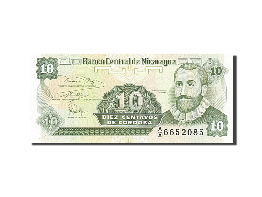 Banknote, Nicaragua, 10 Centavos, 1991, UNC(65-70)
