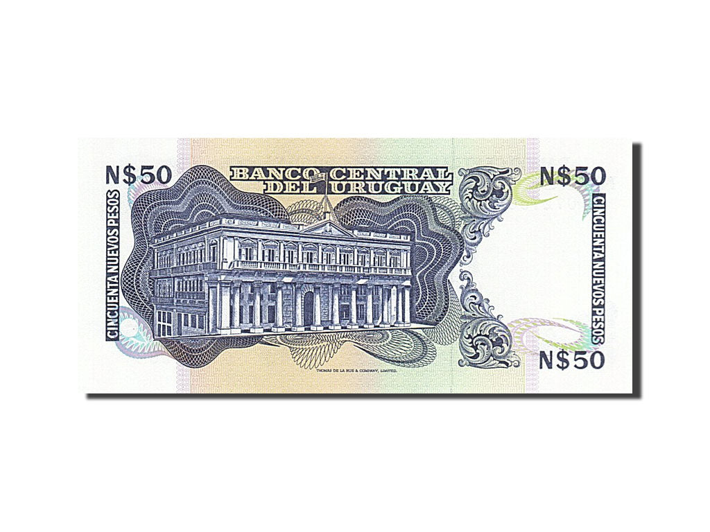 Banknote, Uruguay, 50 Nuevos Pesos, 1989, UNC(65-70)