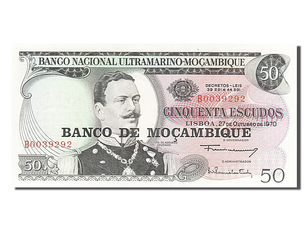 Banknot, Mozambik, 50 Escudos, 1976, UNC(65-70)