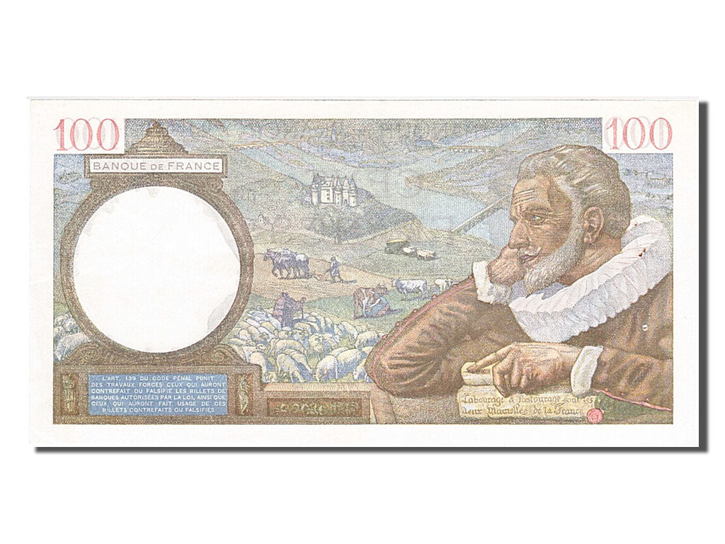 Banknot, Francja, 100 Francs, Sully, 1940, 1940-08-08, UNC(63), Fayette:26.35