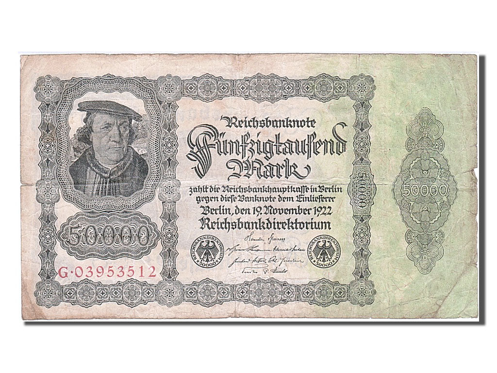 Billete, 50,000 Mark, 1922, Alemania, 1922-11-19, BC
