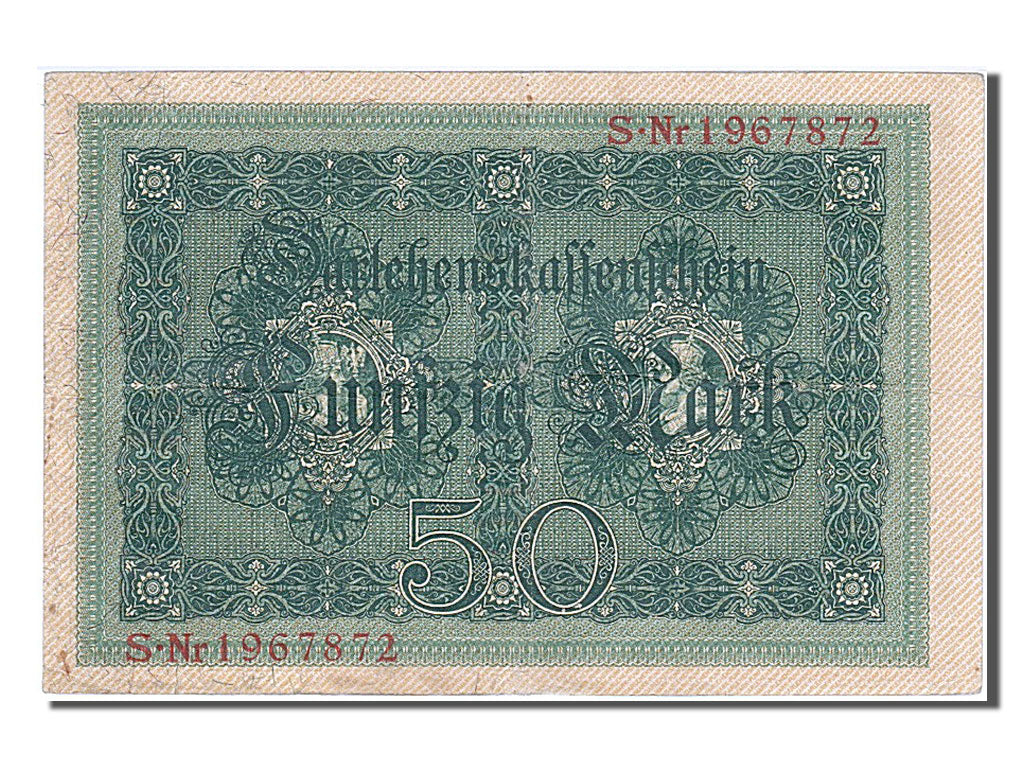Biljet, Duitsland, 50 Mark, 1914, 1914-08-05, TTB+