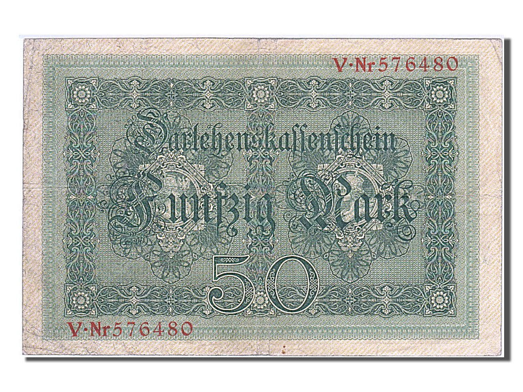 Banconote, Germania, 50 Mark, 1914, 1914-08-05, BB