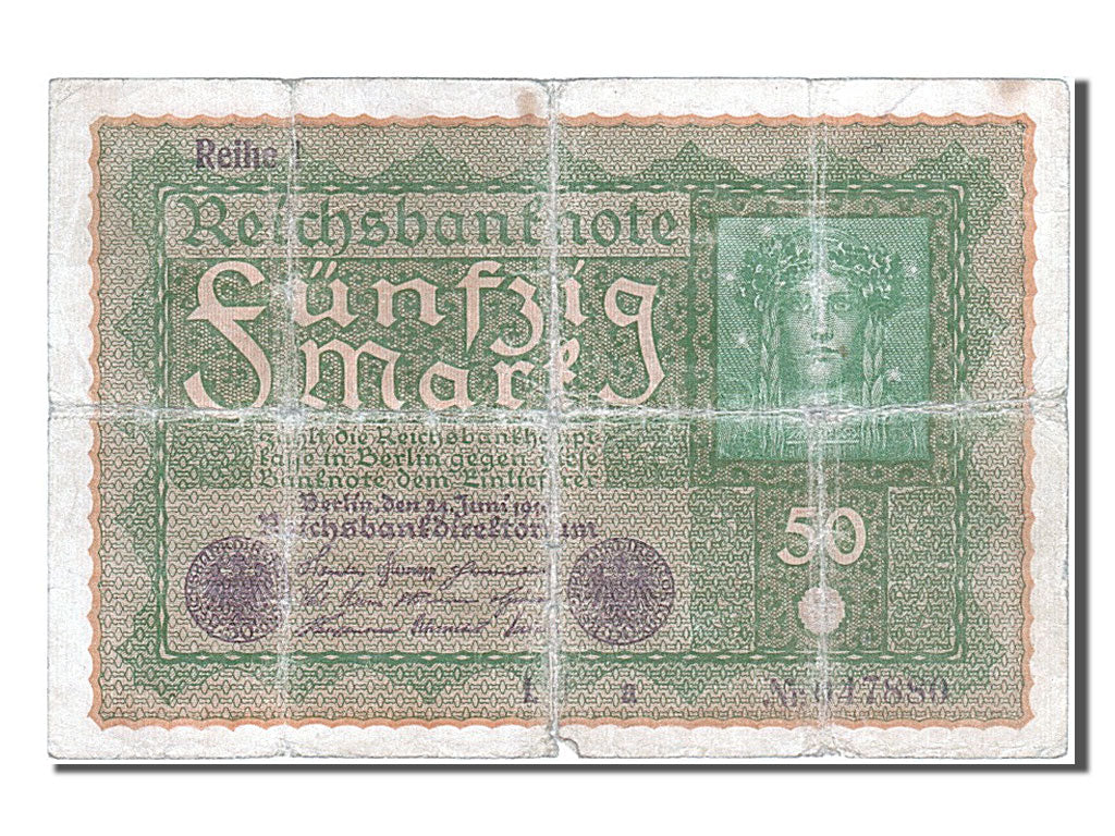 Billete, 50 Mark, 1919, Alemania, 1919-06-24, BC