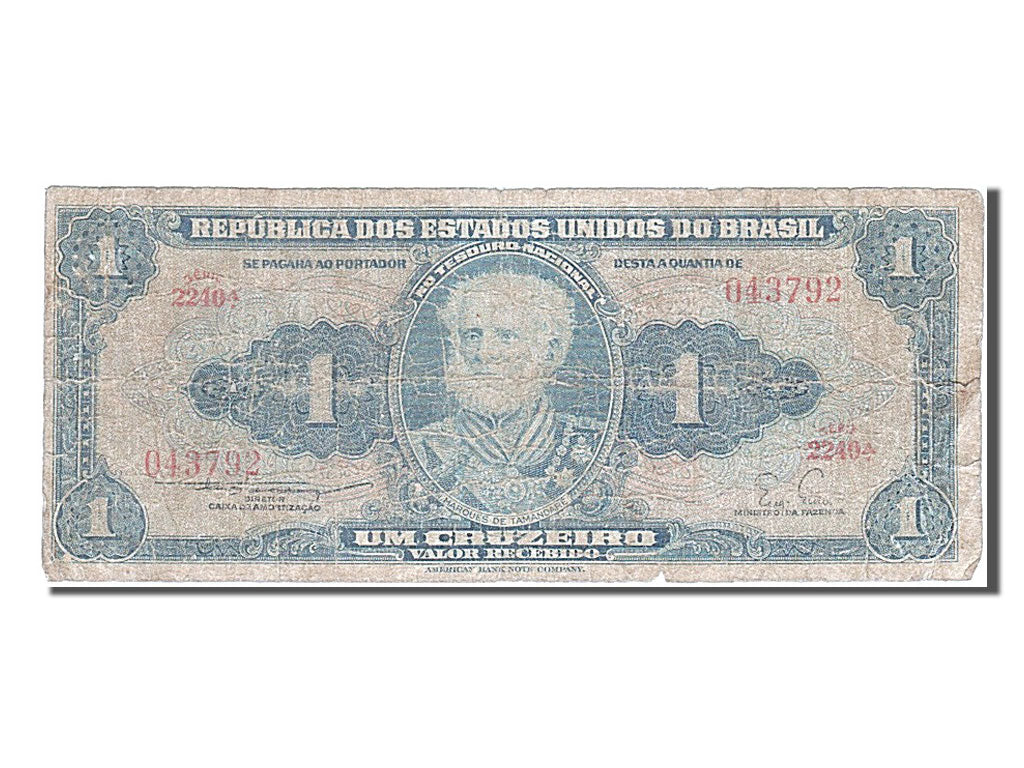 Billet, Brésil, 1 Cruzeiro, 1954, B