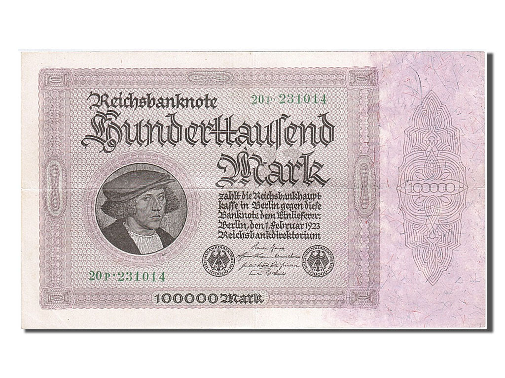 Banknote, Germany, 100,000 Mark, 1923, 1923-02-01, AU(55-58)