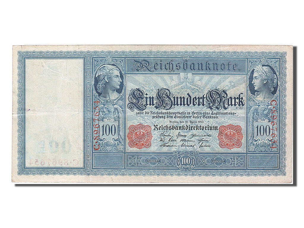 Banknote, Germany, 100 Mark, 1910, 1910-04-21, EF(40-45)