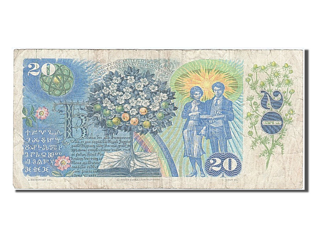 Banknote, Czechoslovakia, 20 Korun, 1988, VF(30-35)
