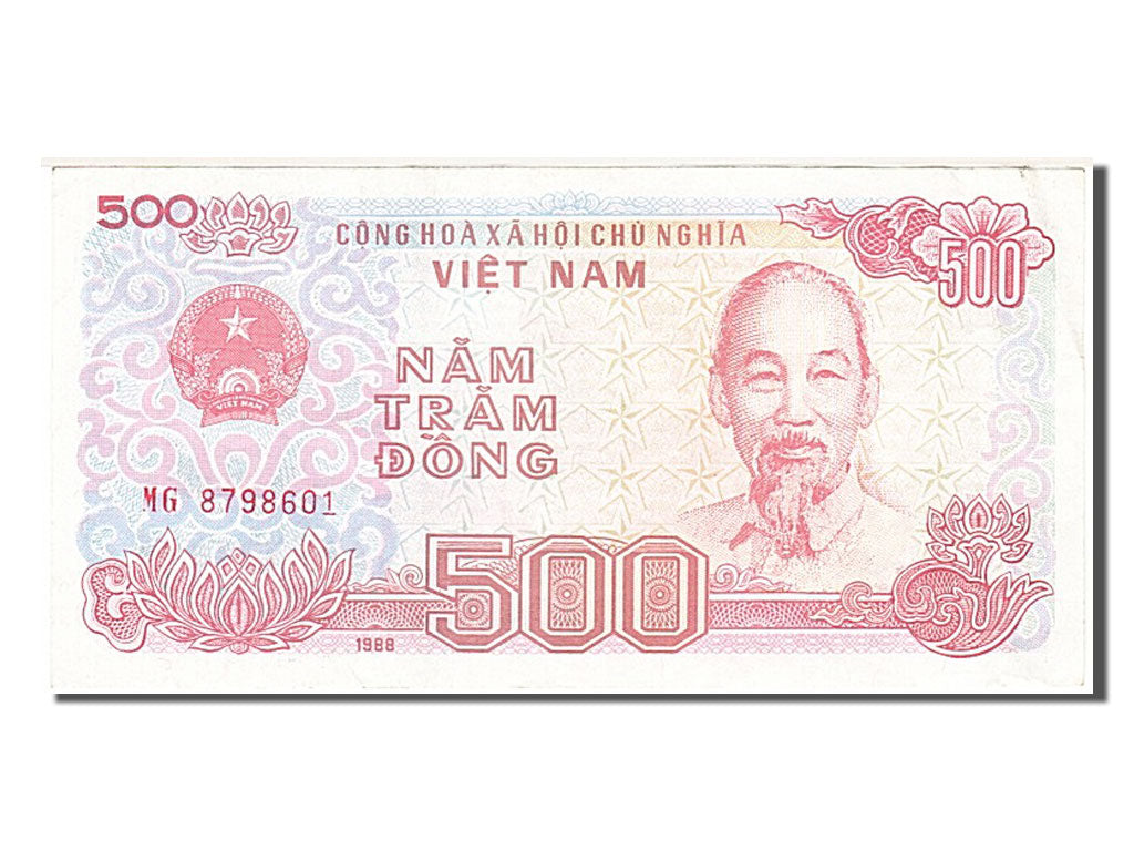 Banknot, Wiet Nam, 500 Dông, 1988, EF(40-45)