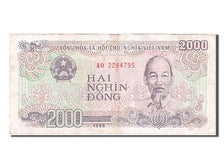 Banknote, Viet Nam, 2000 Dông, 1988, VF(20-25)