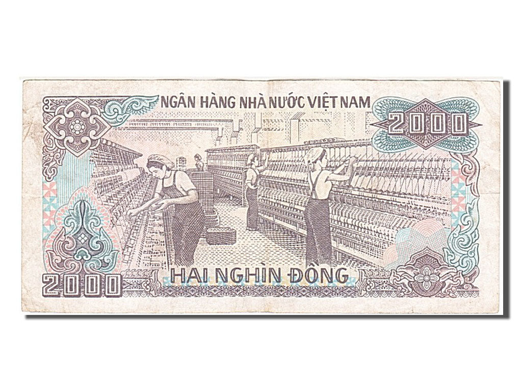 Banknote, Viet Nam, 2000 Dông, 1988, VF(20-25)