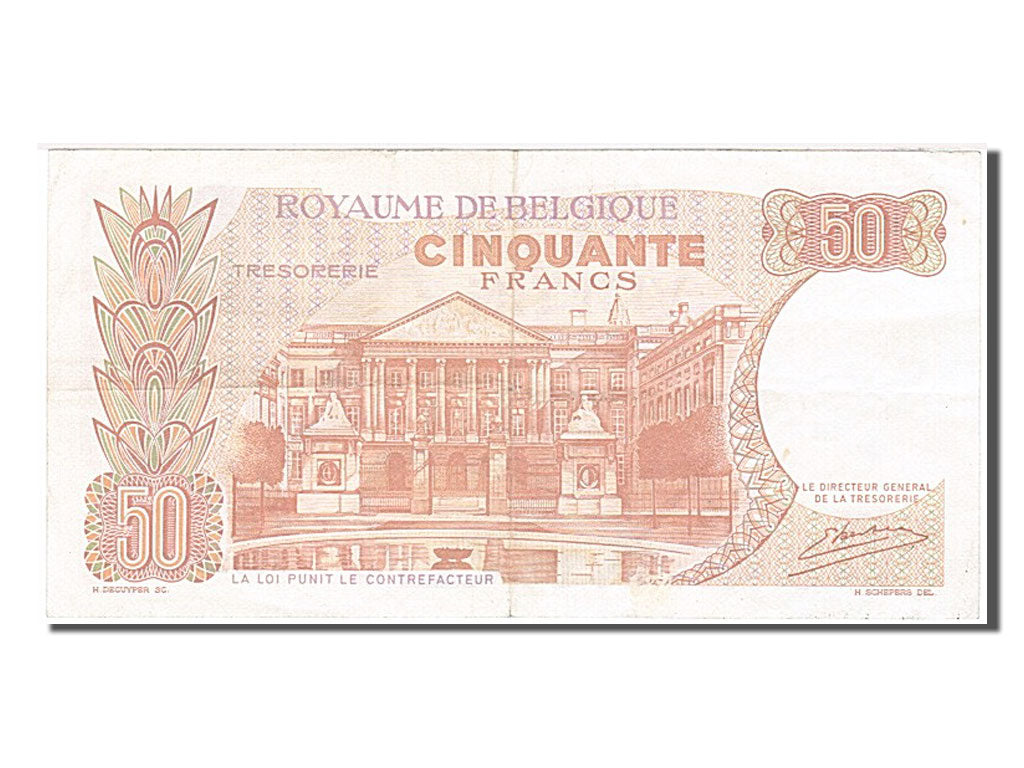 Banconote, Belgio, 50 Francs, 1966, 1966-05-15, MB+