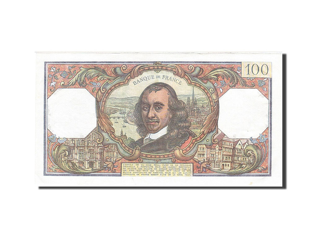 Geldschein, Frankreich, 100 Francs, 100 F 1964-1979 ''Corneille'', 1977
