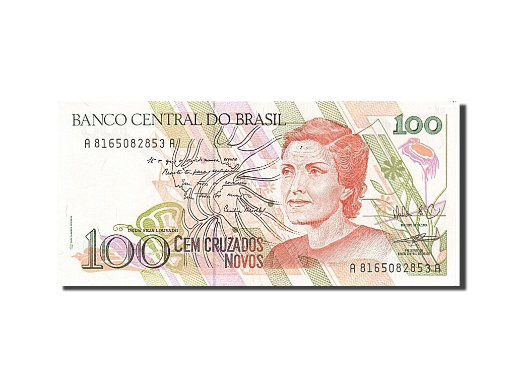 Banknote, Brazil, 100 Cruzados Novos, 1989, UNC(64)