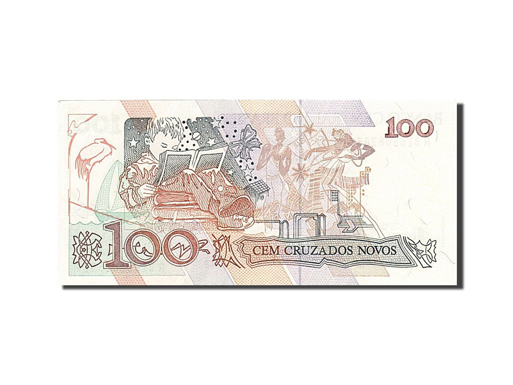 Banknote, Brazil, 100 Cruzados Novos, 1989, UNC(64)