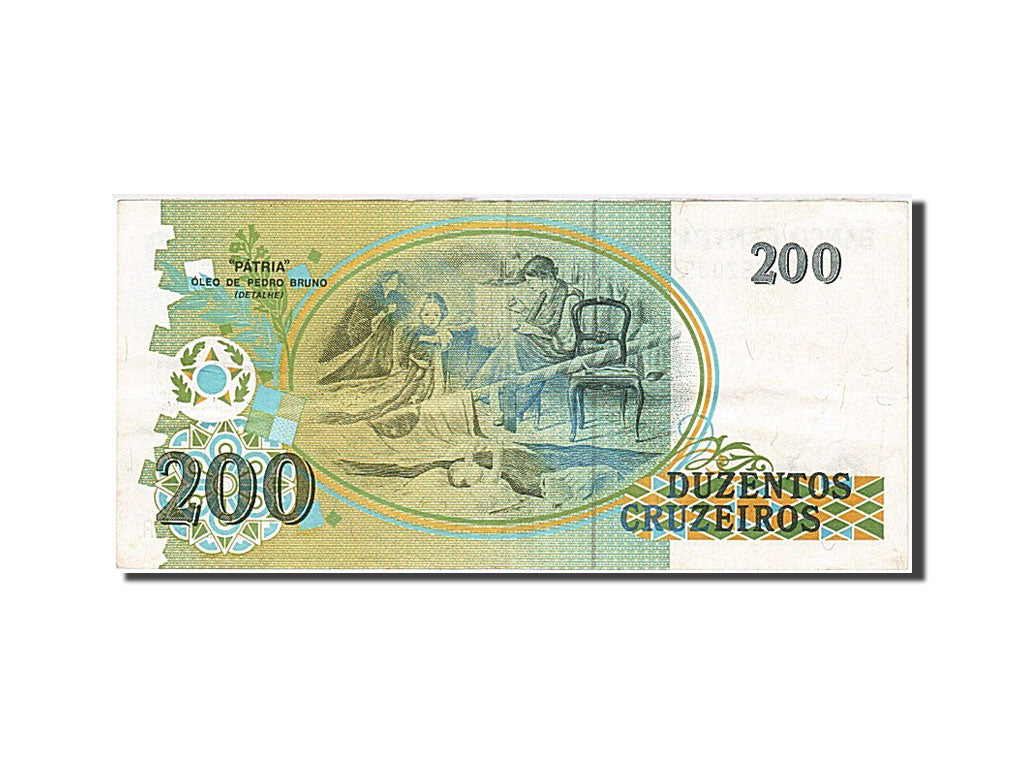 Banknote, Brazil, 200 Cruzeiros, 1990, VF(30-35)