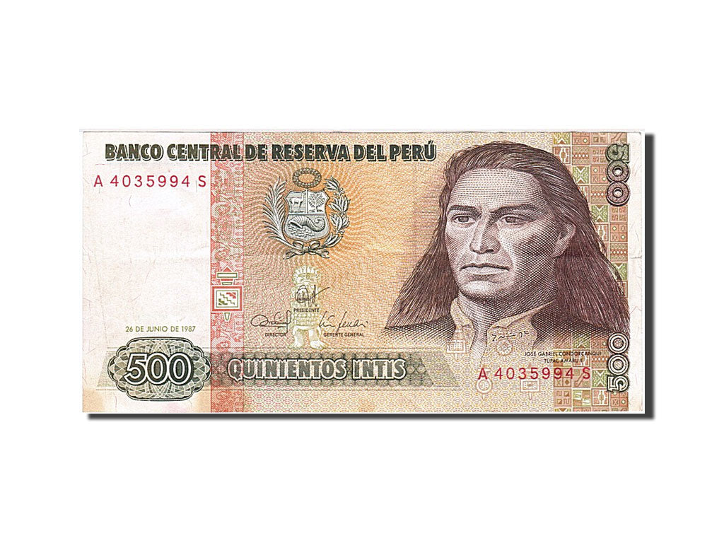 Geldschein, Peru, 500 Intis, 1987, 1987-06-26, S