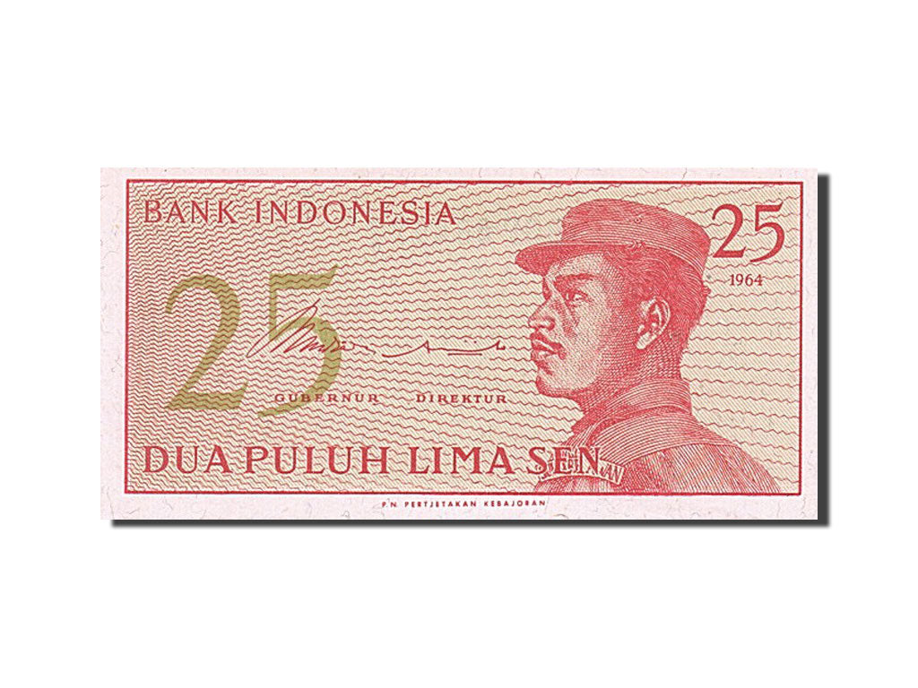 Geldschein, Indonesien, 25 Sen, 1964, UNZ