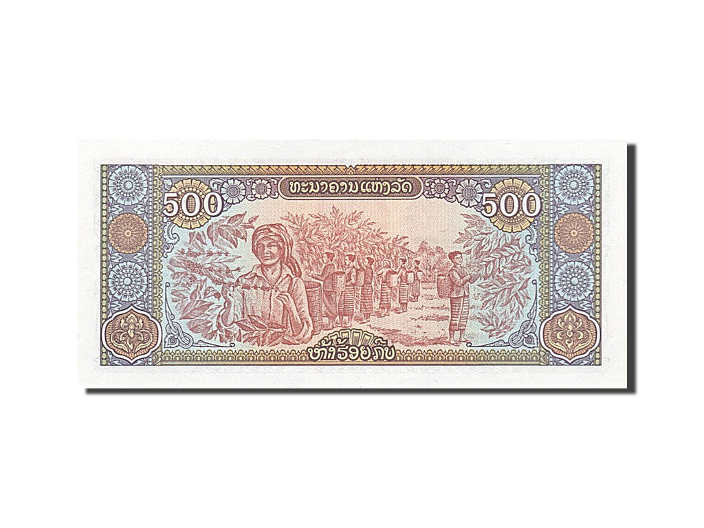 Billet, Lao, 500 Kip, 1988, NEUF