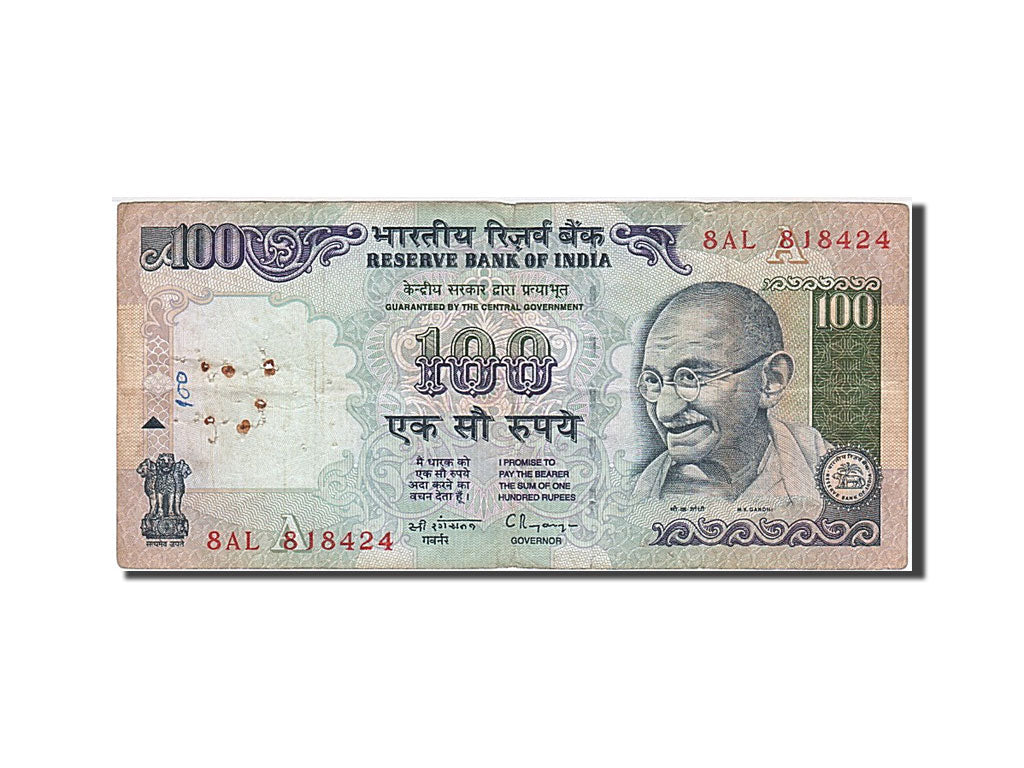 Biljet, India, 100 Rupees, 1996, B