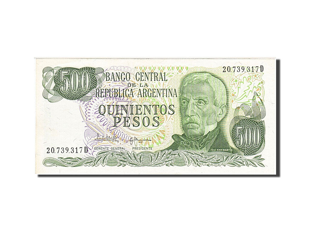 Geldschein, Argentinien, 500 Pesos, 1977, UNZ-