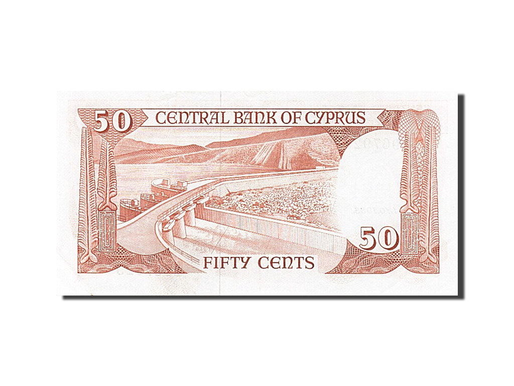 Banknot, Cypr, 50 Cents, 1983, 1983-10-01, UNC(65-70)