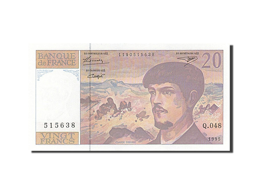 Banknote, France, 20 Francs, 1995, KM:151h, UNC(65-70), Fayette:66ter.1