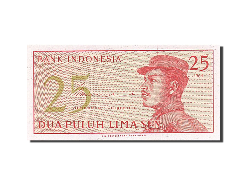 Geldschein, Indonesien, 25 Sen, 1964, UNZ