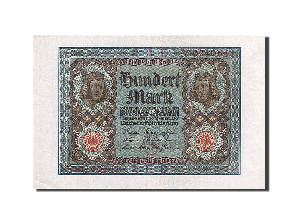 Banconote, Germania, 100 Mark, 1920, 1920-11-01, SPL