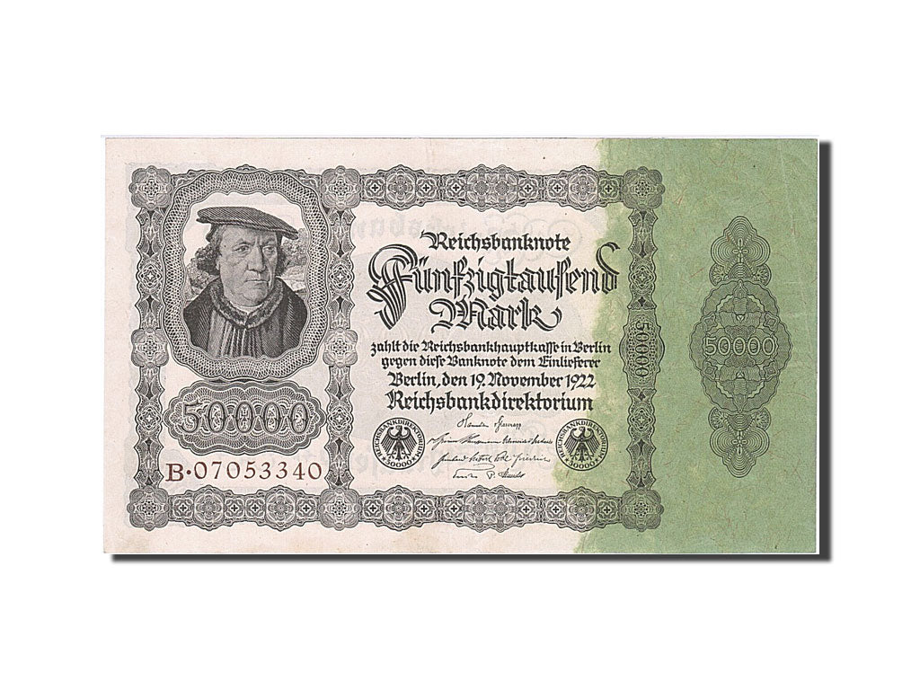 Biljet, Duitsland, 50,000 Mark, 1922, 1922-11-19, SUP+