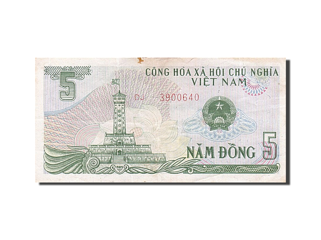Banknot, Wiet Nam, 5 D<ox>ng, 1985, EF(40-45)
