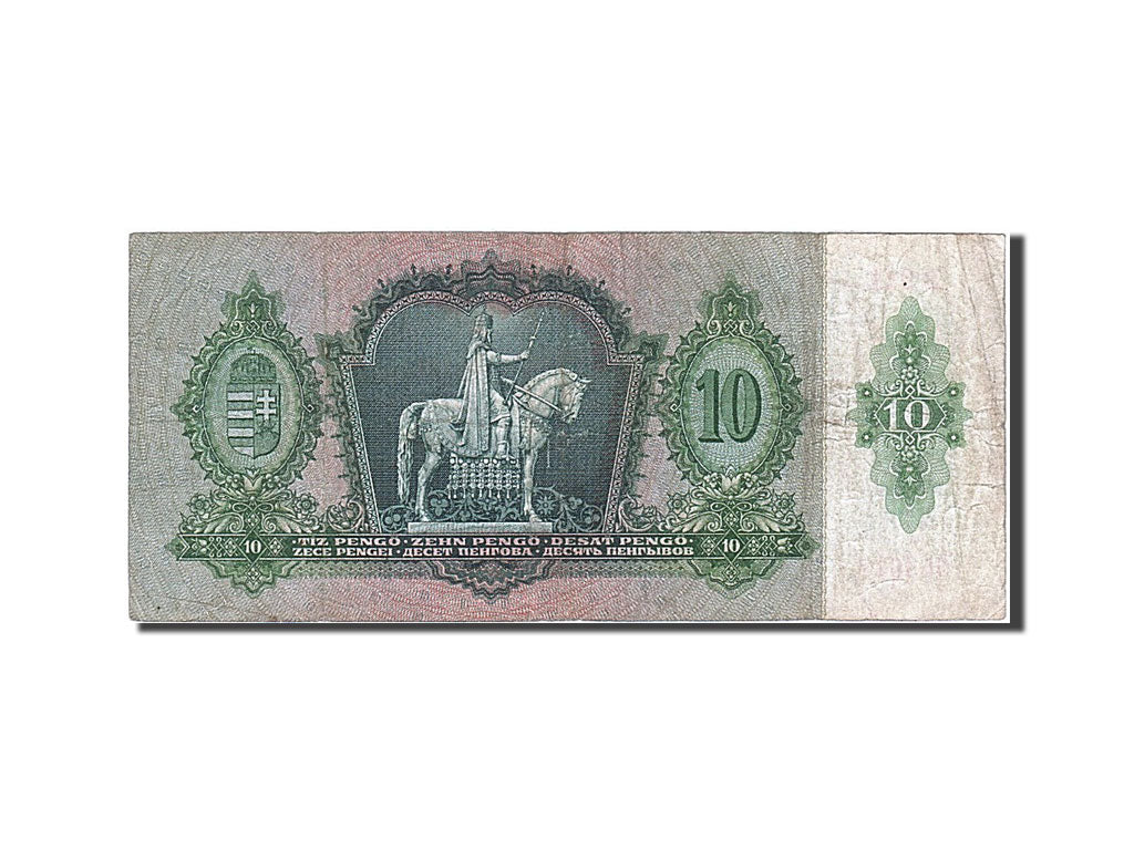 Banknote, Hungary, 10 Pengö, 1936, 1936-12-22, VF(30-35)