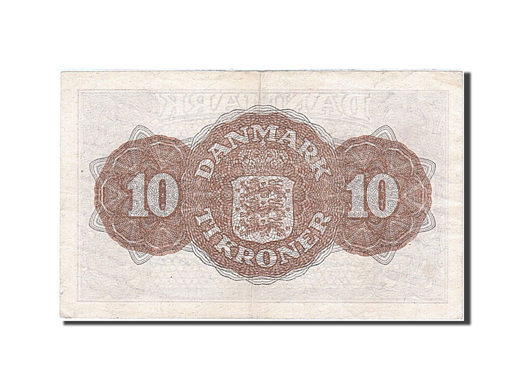 Geldschein, Dänemark, 10 Kroner, 1944, VZ+