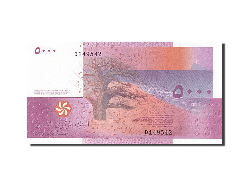 Geldschein, Comoros, 5000 Francs, 2006, UNZ