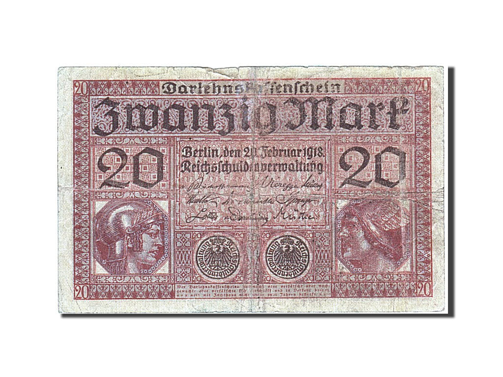 Geldschein, Deutschland, 20 Mark, 1918, 1918-02-20, S