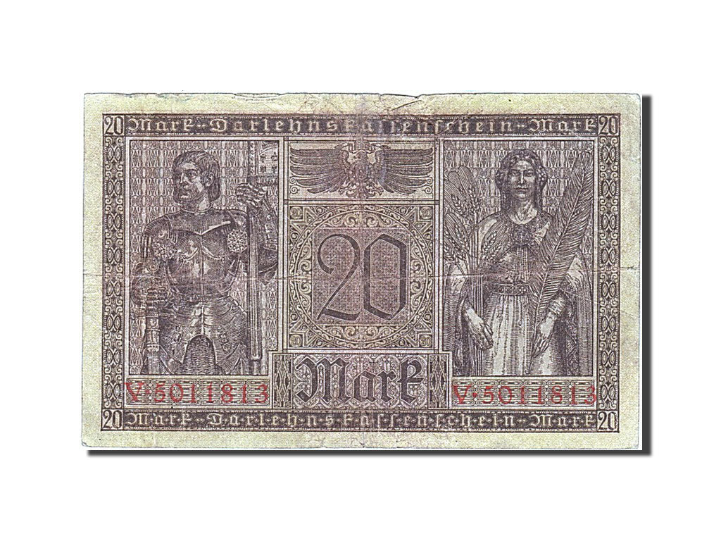 Geldschein, Deutschland, 20 Mark, 1918, 1918-02-20, S