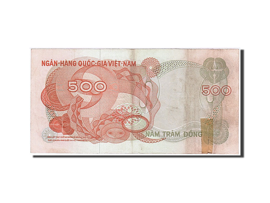Banknot, Południowy Wiet Nam, 500 Dông, 1970, VF(30-35)