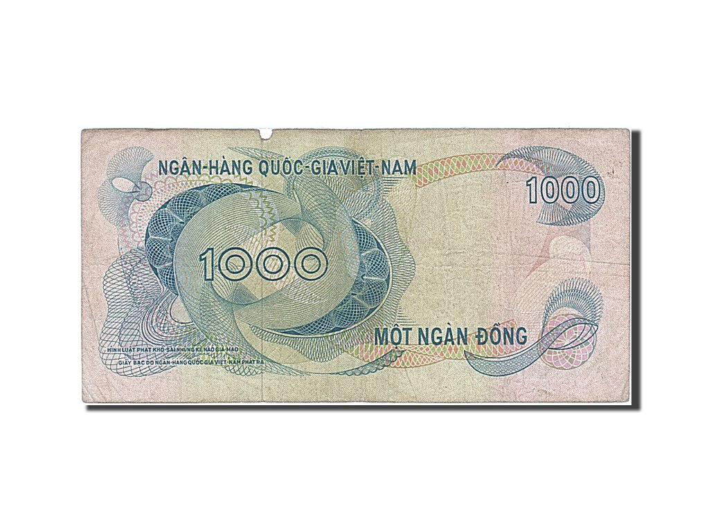 Banknot, Południowy Wiet Nam, 1000 D<ox>ng, 1971, VF(20-25)