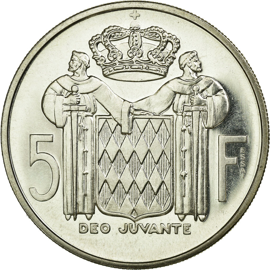Monaco, 5 Francs, 1960, Silver, MS(60-62), Gadoury:152