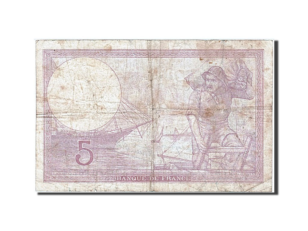 Banconote, Francia, 5 Francs, 5 F 1917-1940 ''Violet'', 1940, 1940-12-05, B+