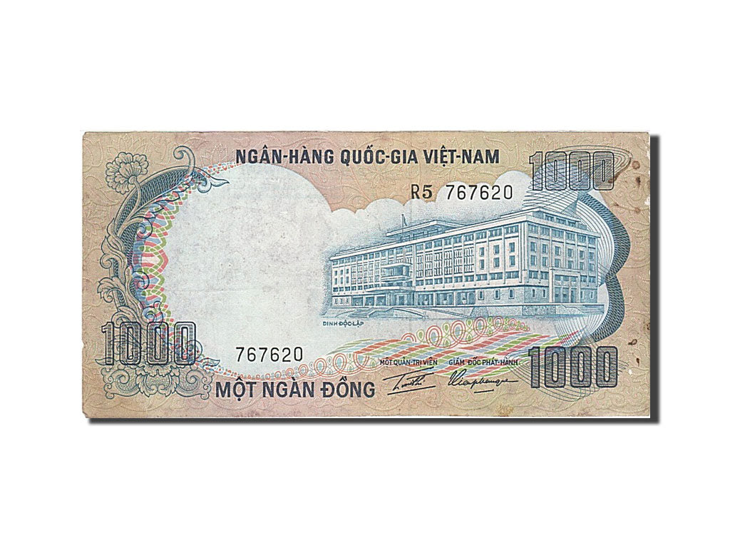 Banknot, Południowy Wiet Nam, 1000 D<ox>ng, 1972, EF(40-45)
